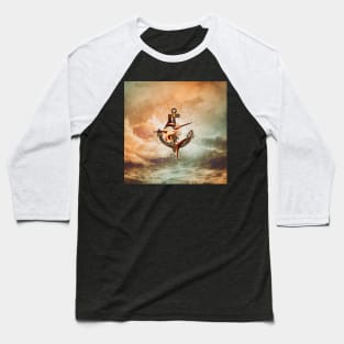 Awesome fantasy marlin with anchor Baseball T-Shirt